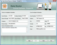 Pocket PC Forensics Tool screenshot